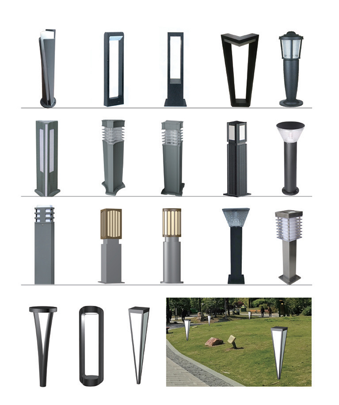 CPD-041 ~ CPD-058 Lumière LED La pelouse