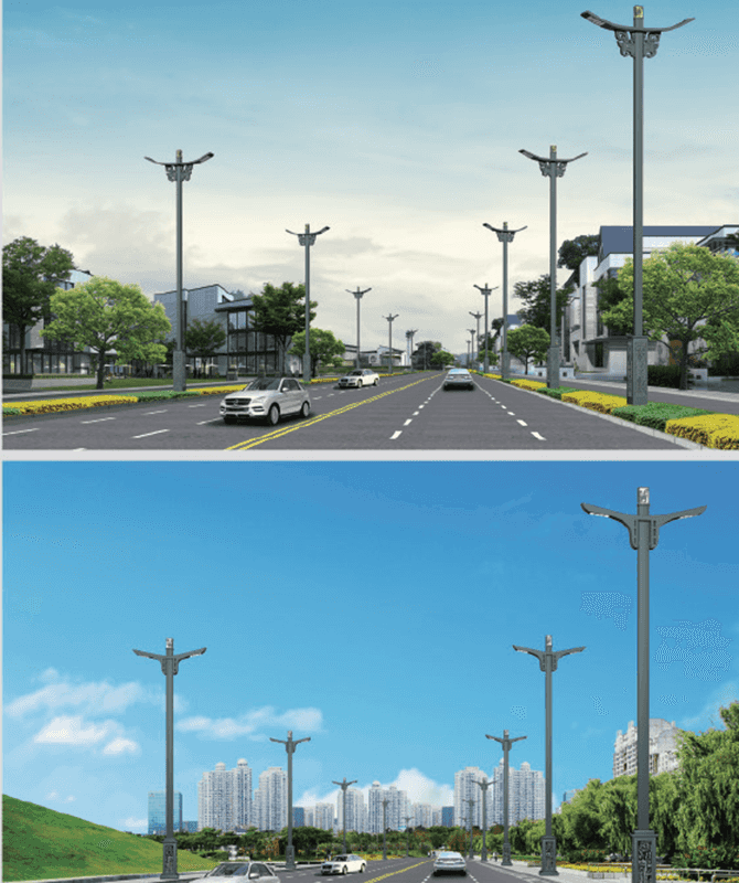 DL-LED-008 / DL-LED-009 Réverbères à LED haute puissance