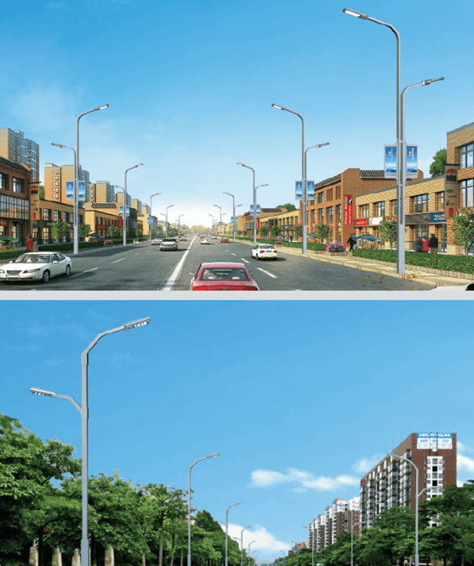 DL-LED-011 / DL-LED-012 Réverbères à LED haute puissance