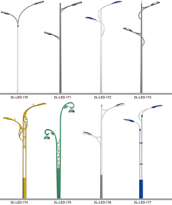 DL-LED-170 ~ DL-LED-177 Réverbères à LED haute puissance