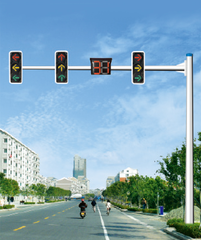 Pôle de signal en porte-à-faux octogonal Pôle d'éclairage du signal